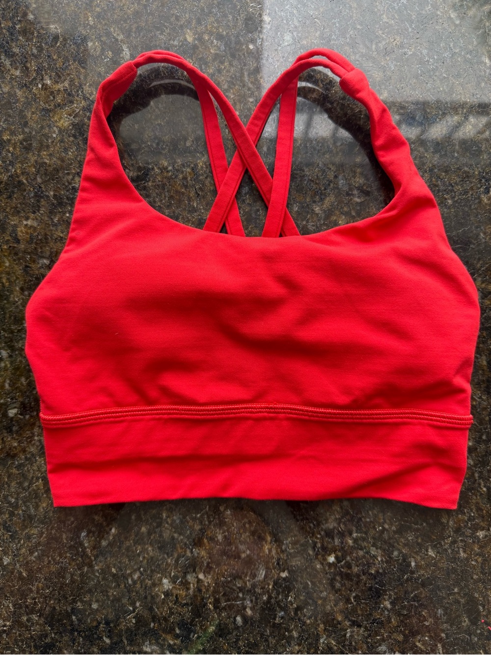 lululemon athletica Red Cross-Back Sports Bra